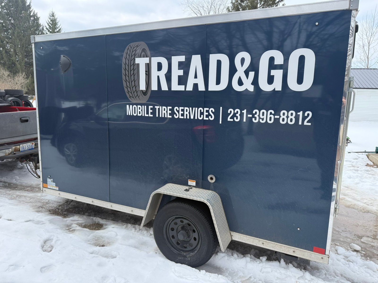 Tread & Go mobile tire service trailer